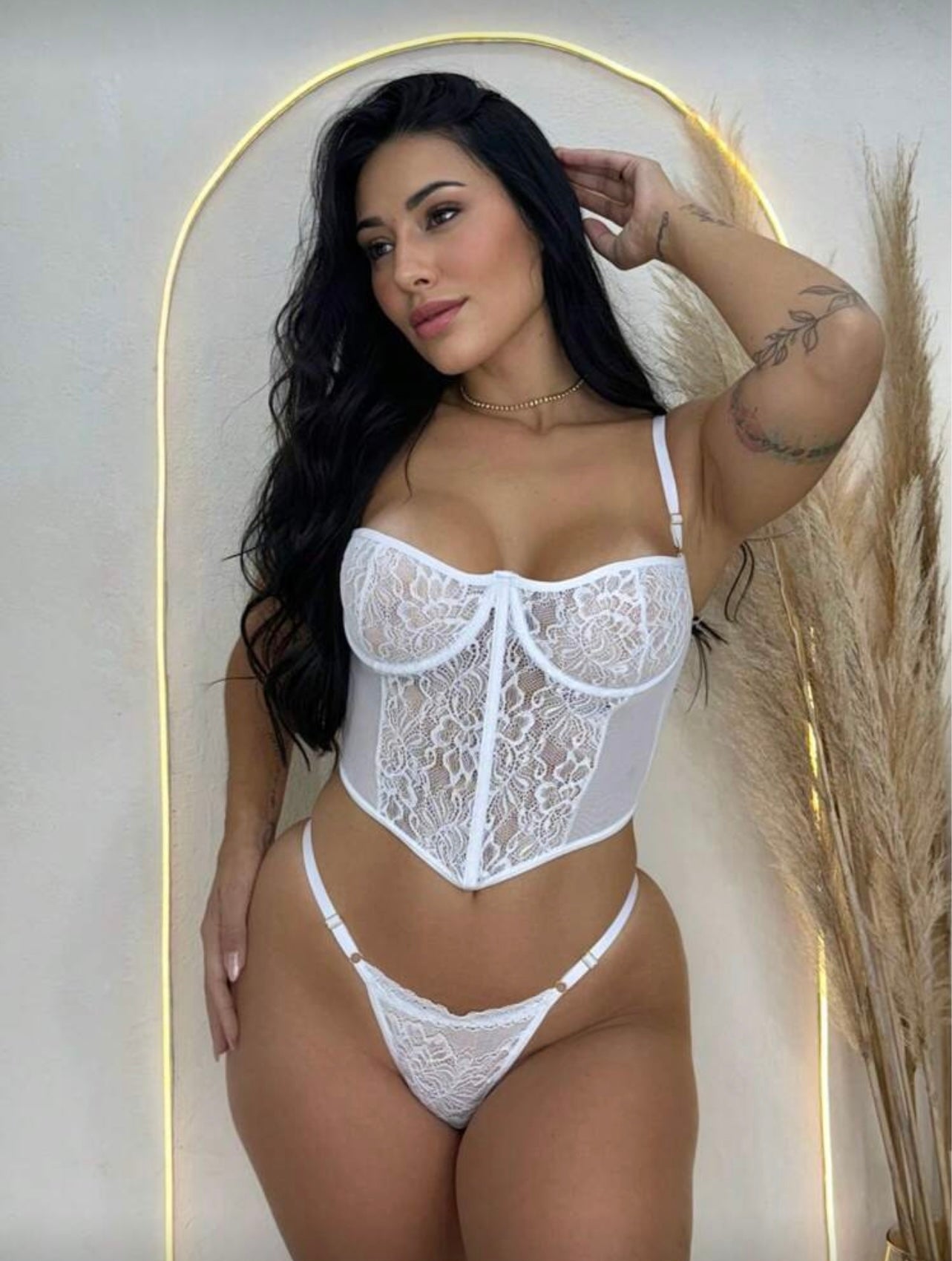 Conjunto Lingerie Sexy C/Renda - Premium