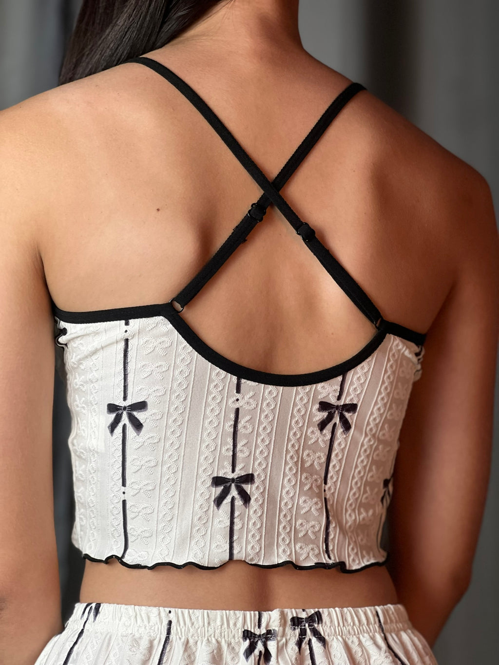 Conjunto Camiseta e Short de Dormir C/Laço Slumber - Premium