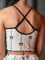 Conjunto Camiseta e Short de Dormir C/Laço Slumber - Premium