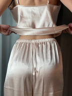 Conjunto Pijama C/Top Camiseta e Calça C/Renda - Premium