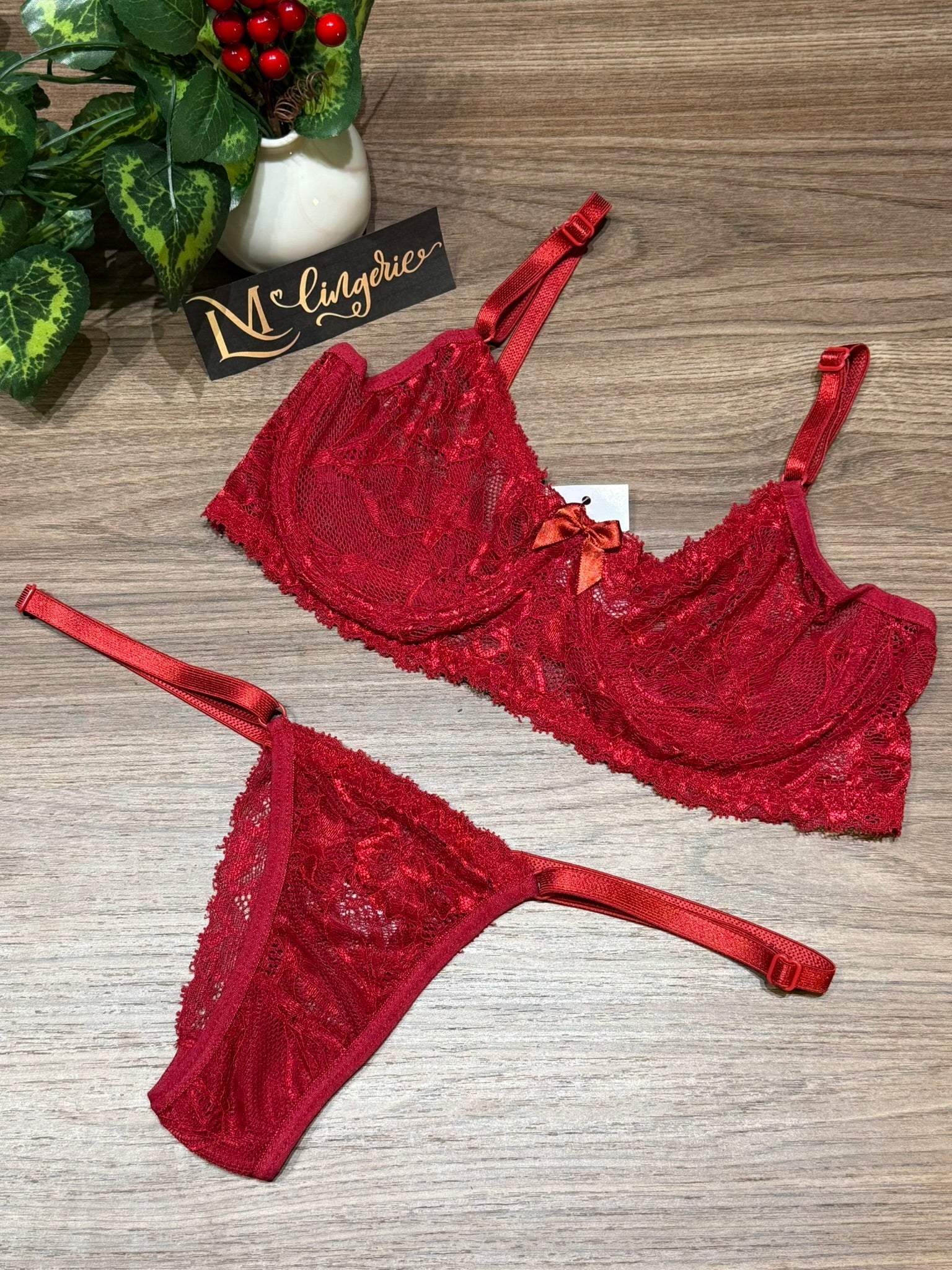 Conjunto Renda Sexy Luxo S/Bojo - Premium