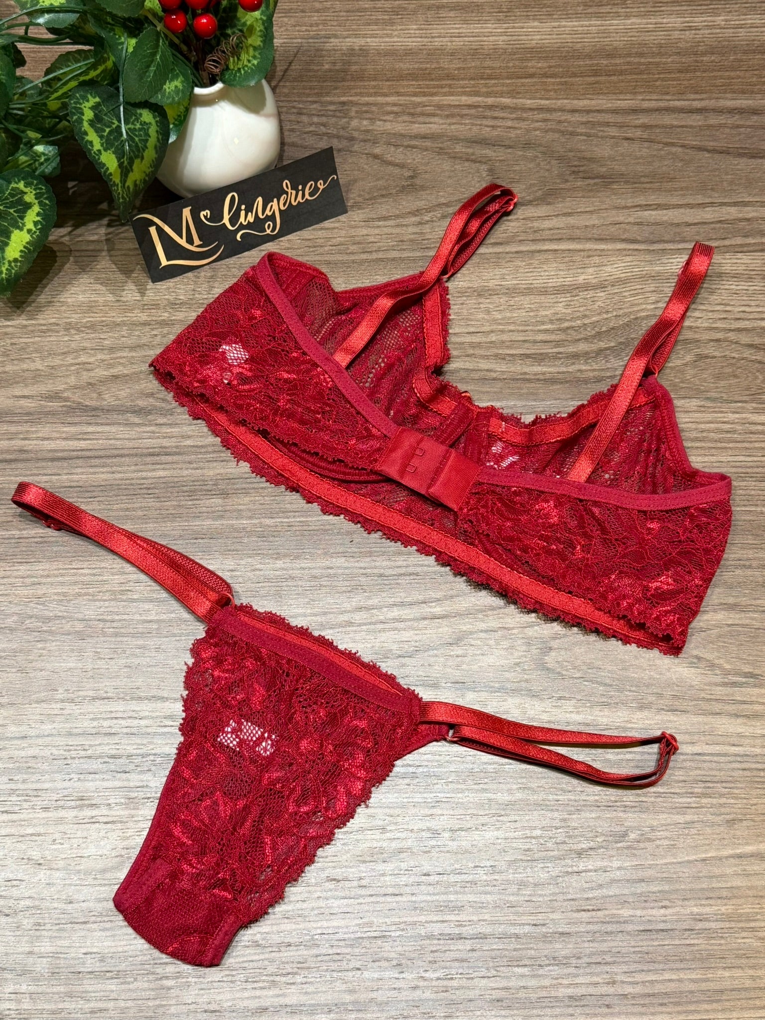 Conjunto Renda Sexy Luxo S/Bojo - Premium