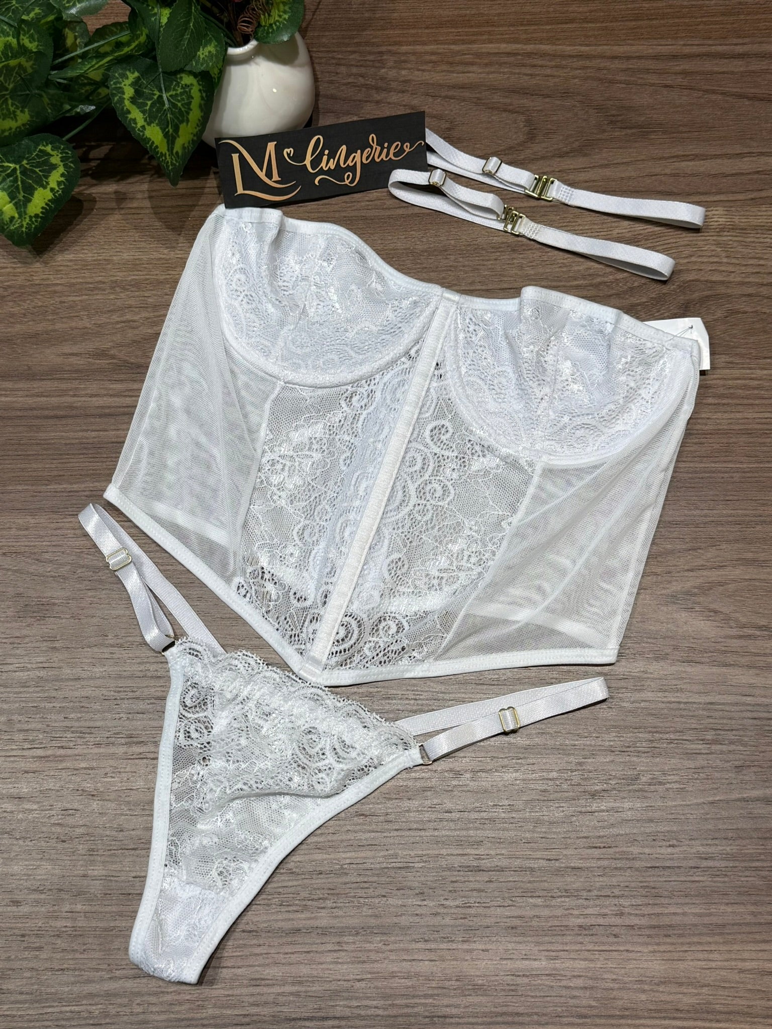 Conjunto Lingerie Sexy C/Renda  Calcinha & Sutiã - Premium