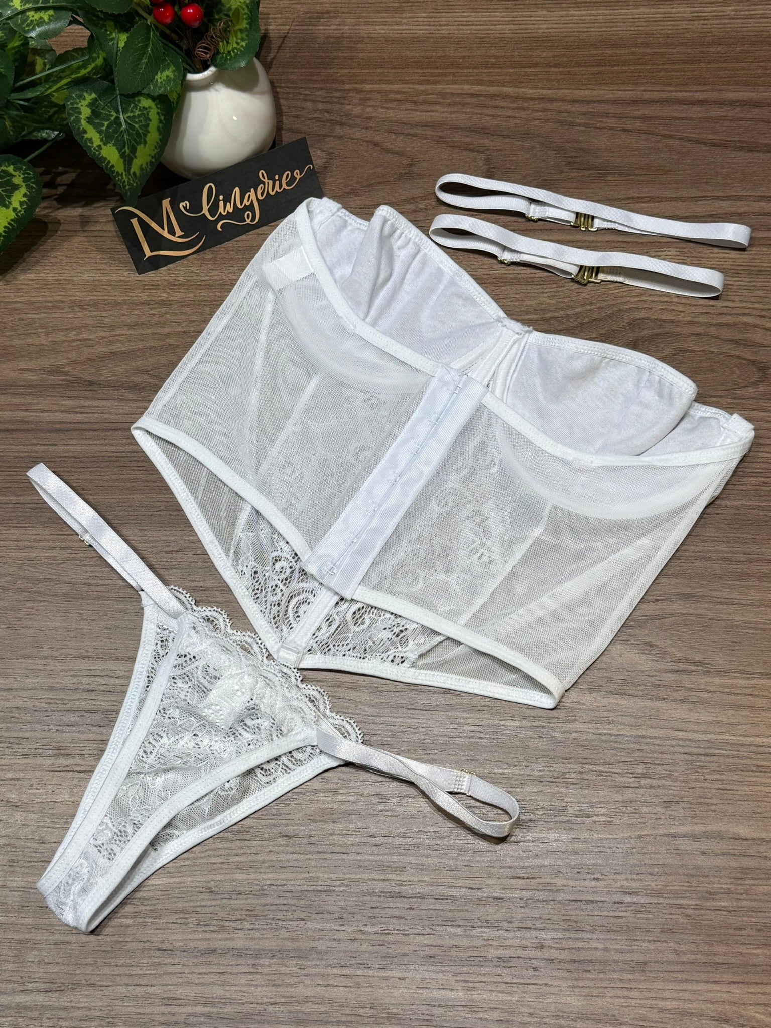 Conjunto Lingerie Sexy C/Renda  Calcinha & Sutiã - Premium