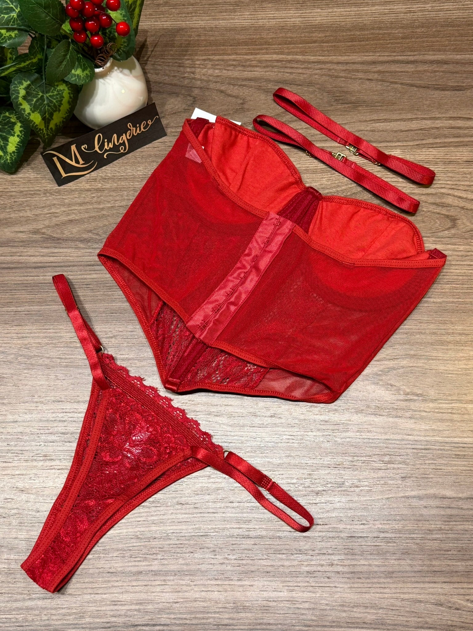 Conjunto Lingerie Sexy C/Renda  Calcinha & Sutiã - Premium