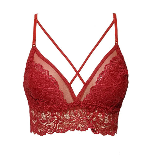Conjunto Lingerie Renda Sensual S/Bojo Com Aro - Premium
